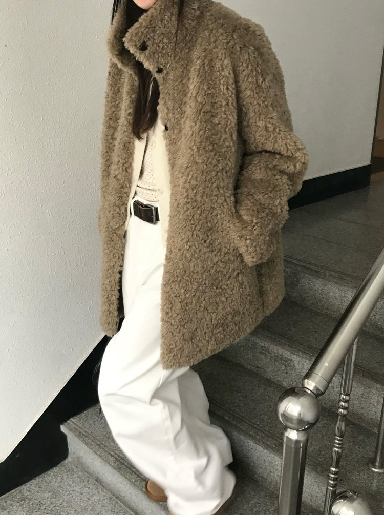 背口袋細節寬鬆直褲