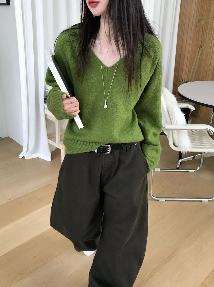 美色雙腰扣細節繭型褲