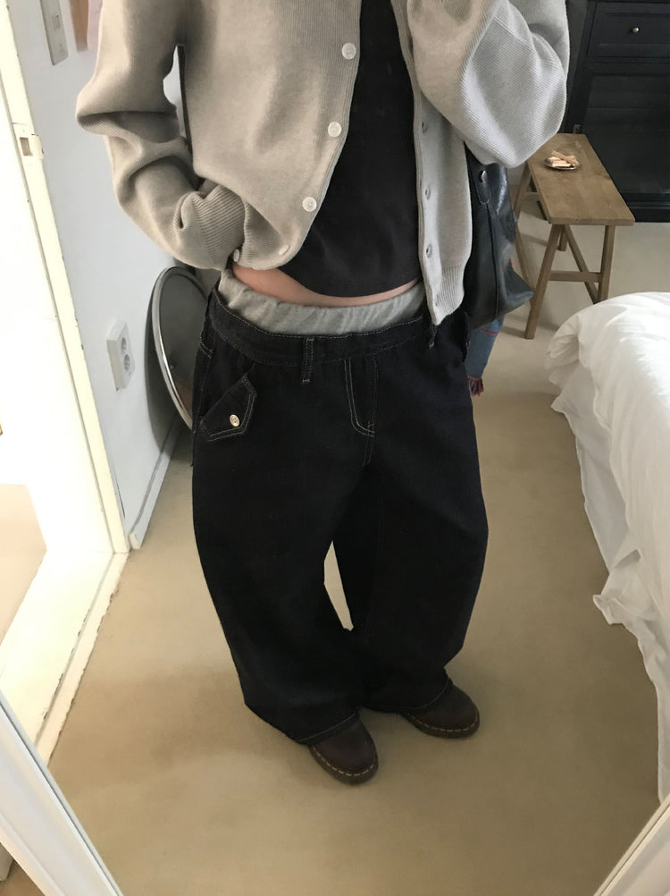 蕾絲邊平口背心