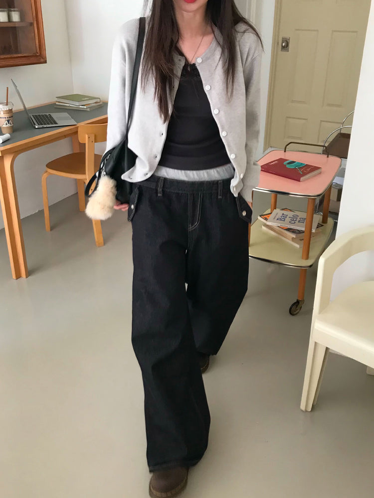 蕾絲邊平口背心