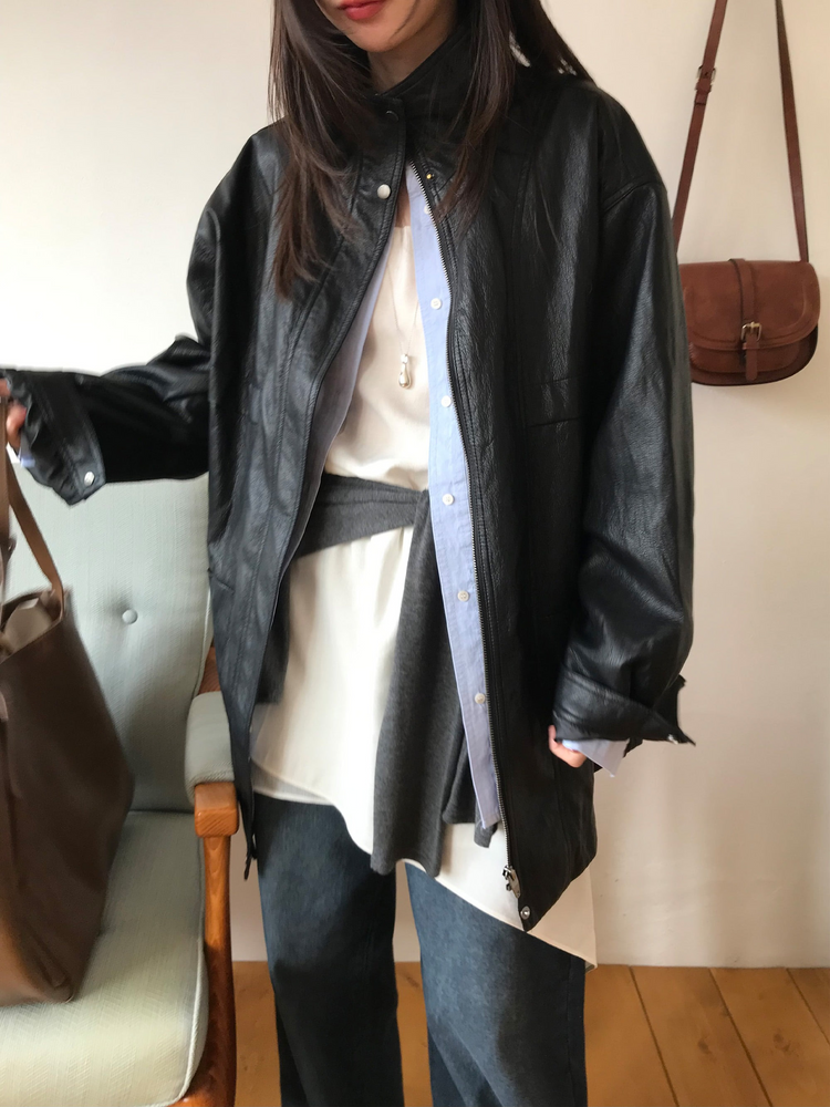 經典基礎棉質寬鬆襯衫