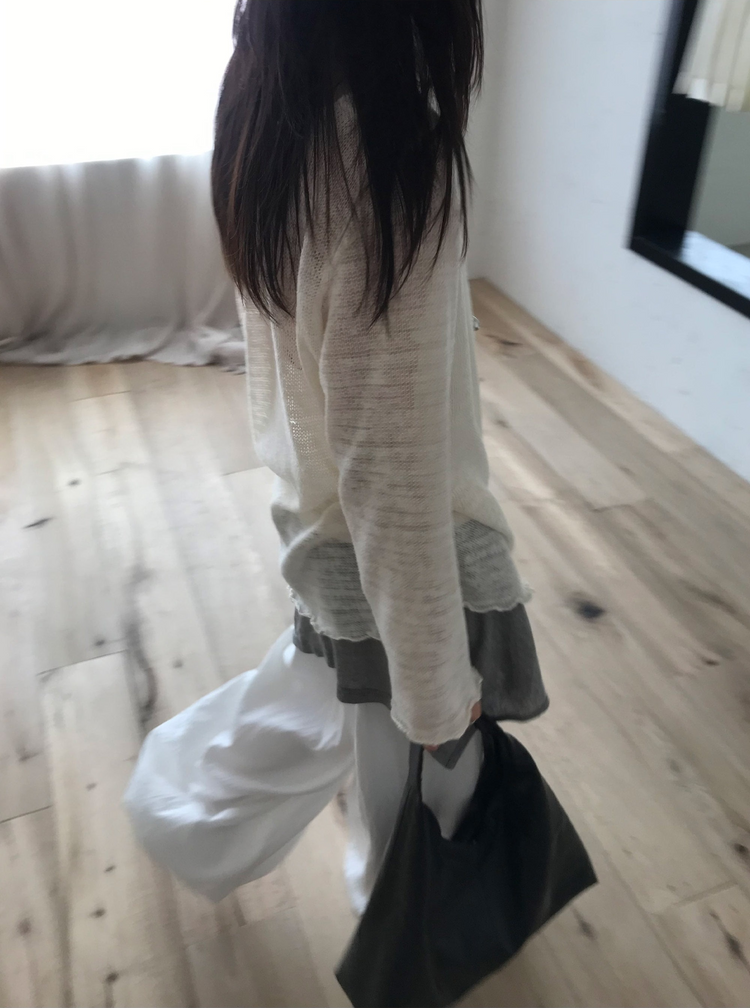 氣球輕薄垂感休閒褲