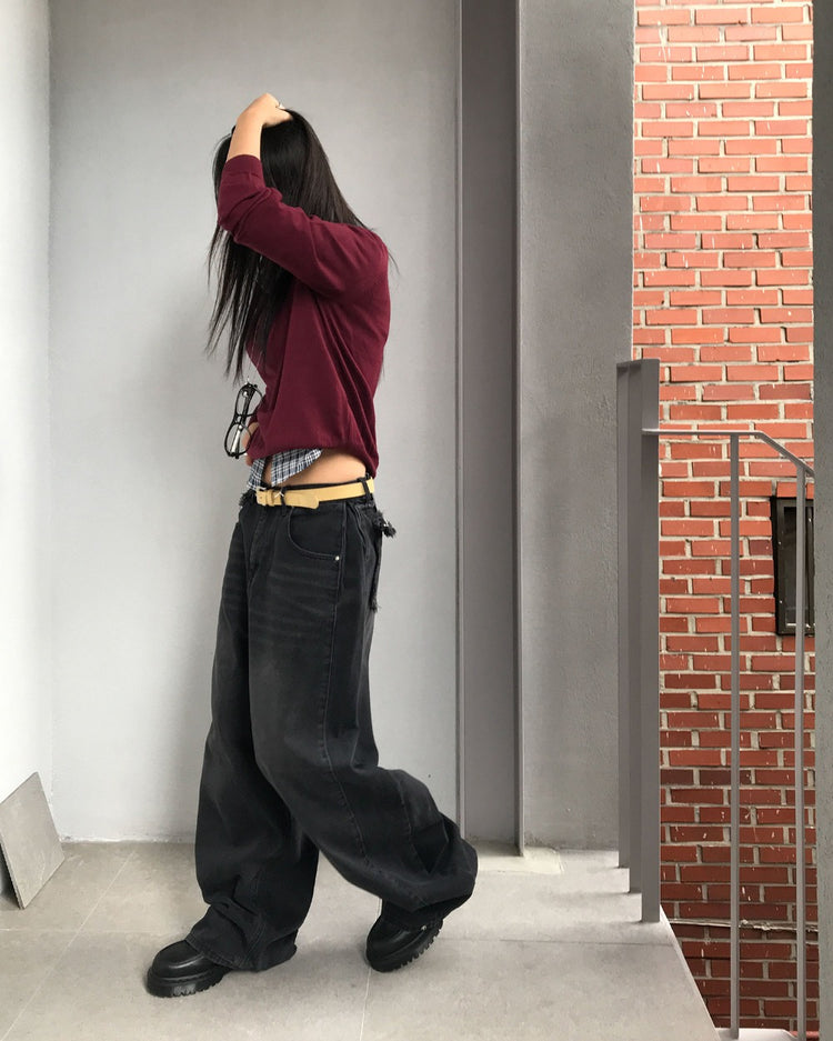 微透美色V領針織衫