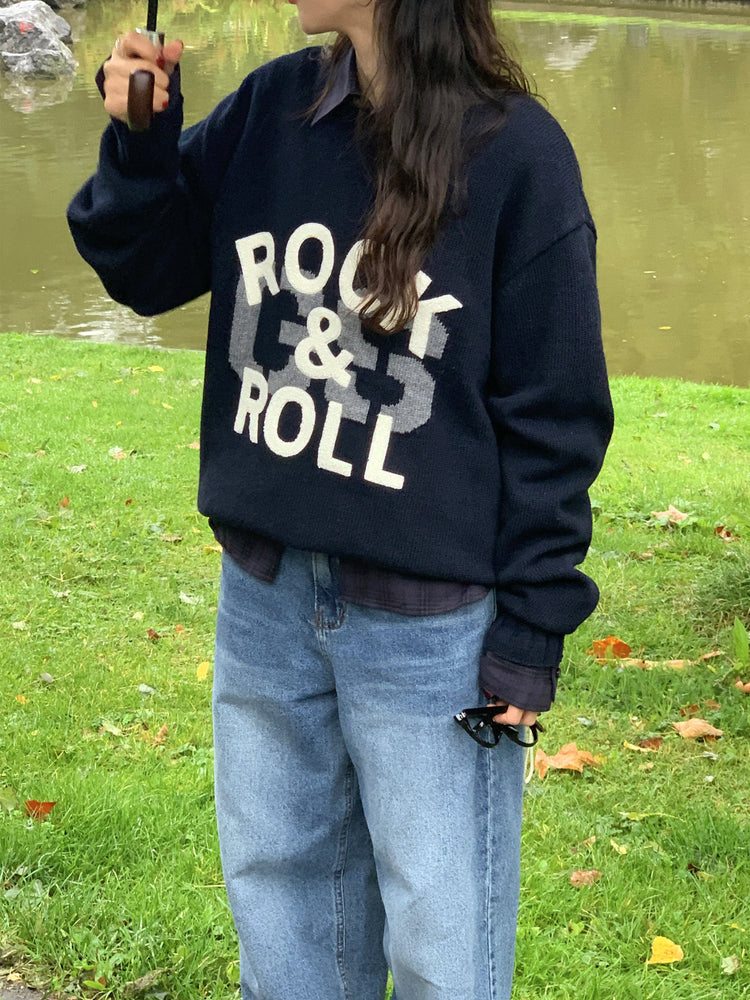 復古美刷色微鬆直筒牛仔褲