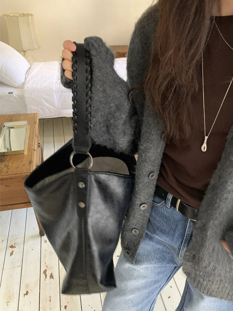 復古美刷色側前壓線細節牛仔褲