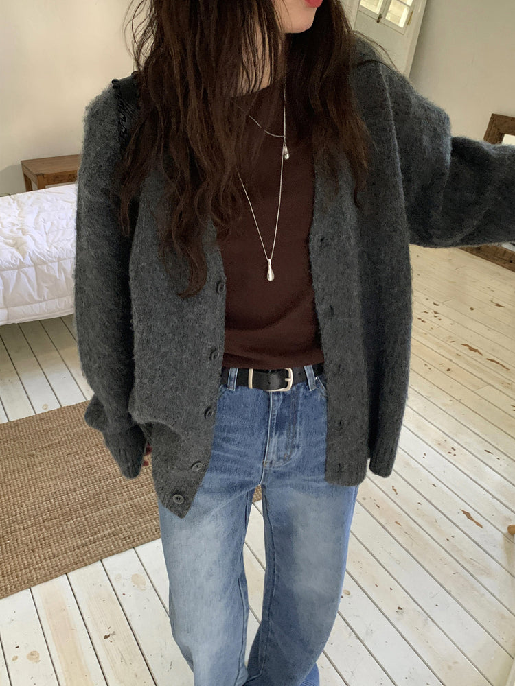 復古美刷色側前壓線細節牛仔褲