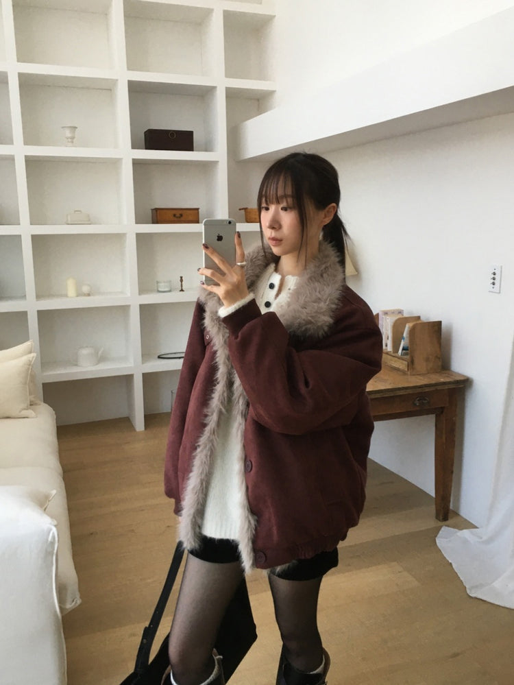 微立領美肩細節毛衣