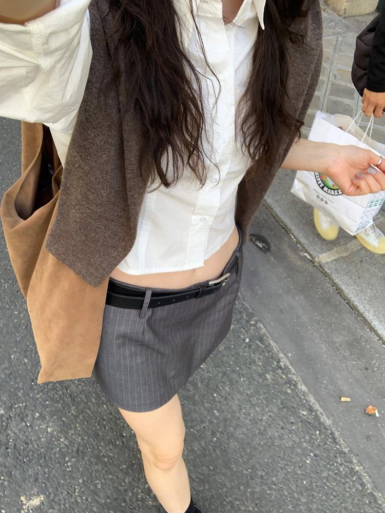 美式合身修腰襯衫