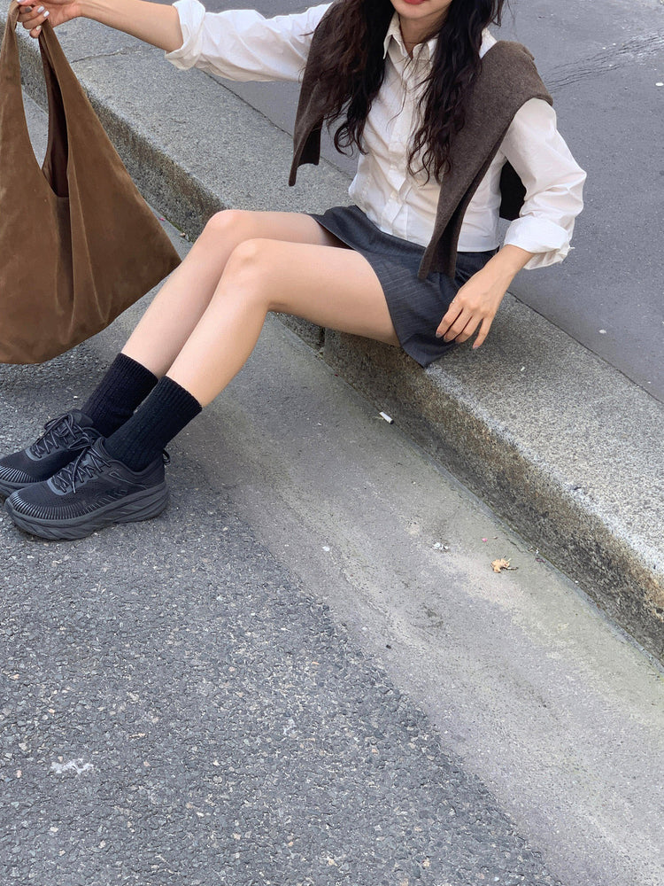 美式合身修腰襯衫
