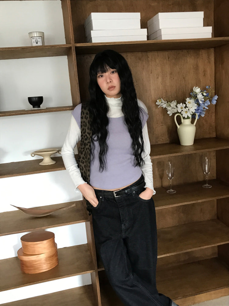 拉克蘭袖弧下擺修身上衣