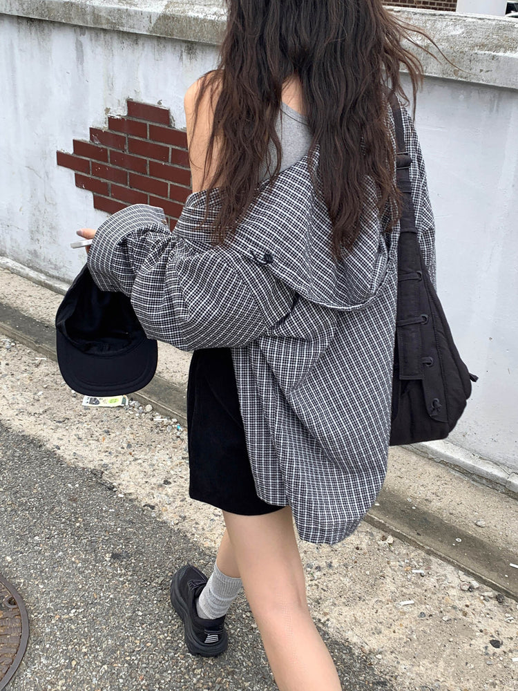 低腰標籤細節短褲