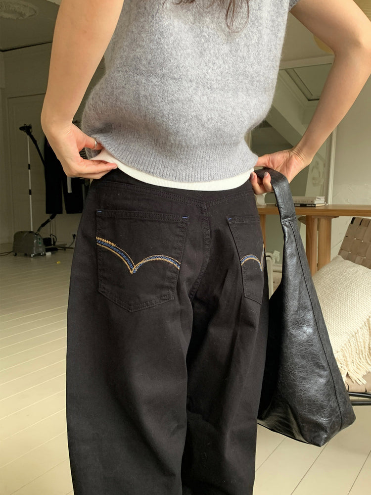 翻領扣鈕泡泡袖細節針織上衣