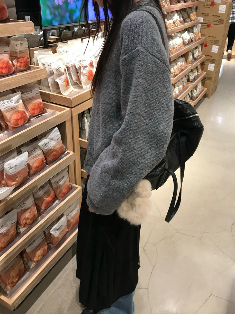 微透美色基礎袖細節上衣