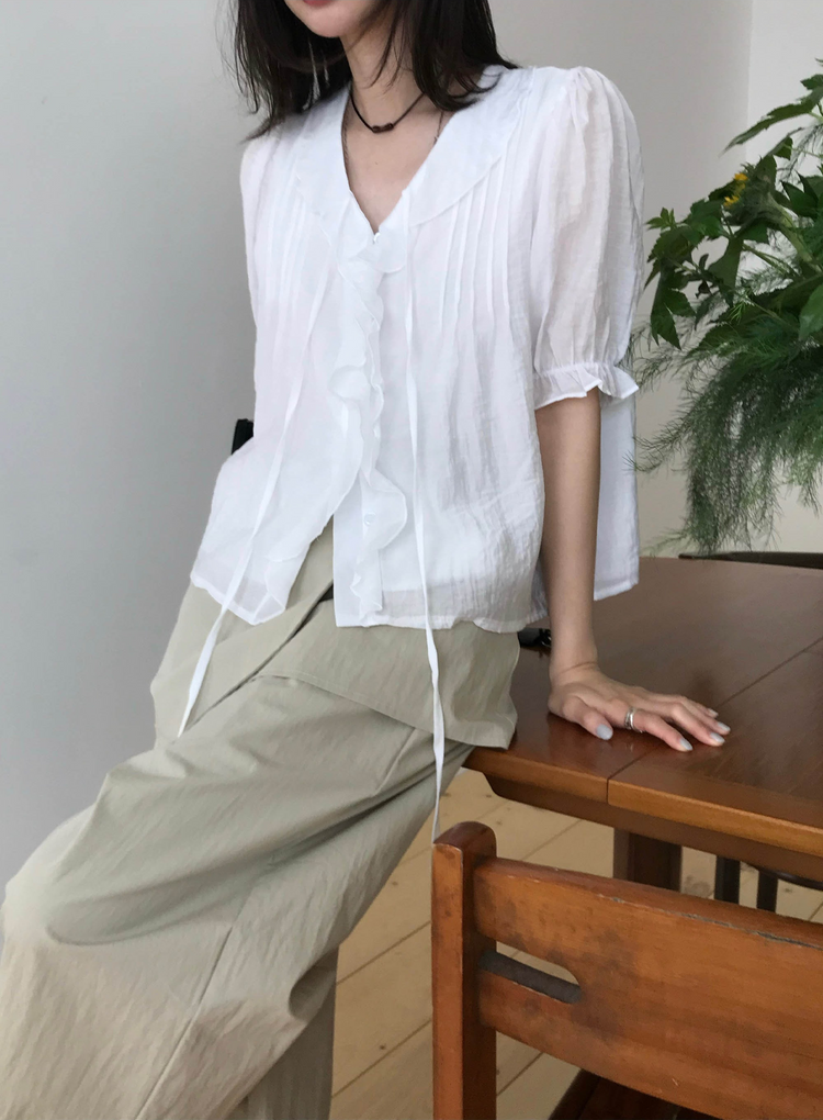 輕薄鬆緊腰可拆式裙褲