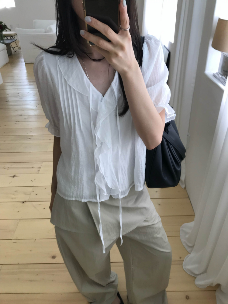 輕薄鬆緊腰可拆式裙褲