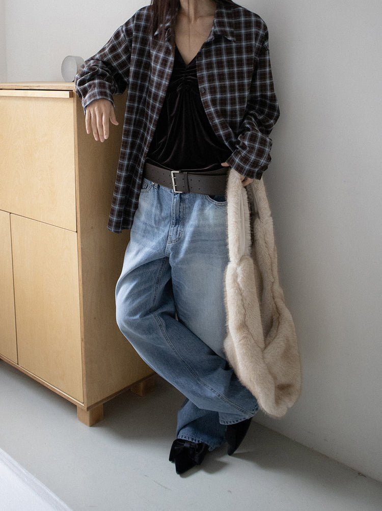 經典蝴蝶結絲絨質感尖頭鞋