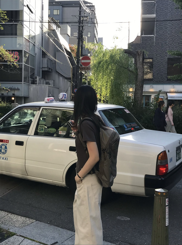 美色暗條紋細節直褲