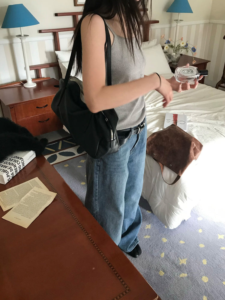 美色細帶鐵牌修身背心