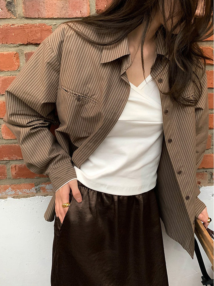 美色光澤蕾絲細節中裙