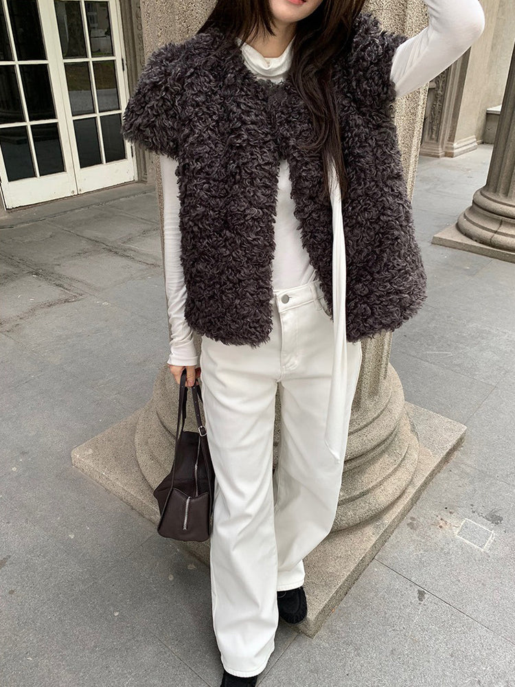 交疊領巾細節修身上衣