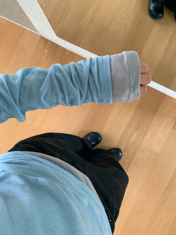 微透翻領扣鈕細節上衣
