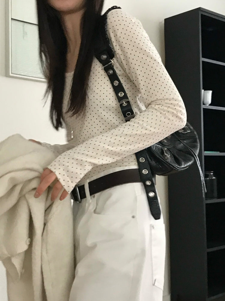 背口袋細節寬鬆直褲