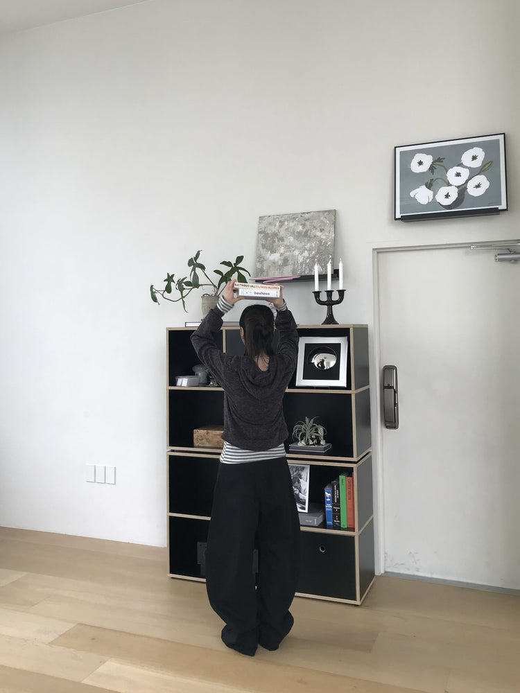 美色雙腰扣細節繭型褲