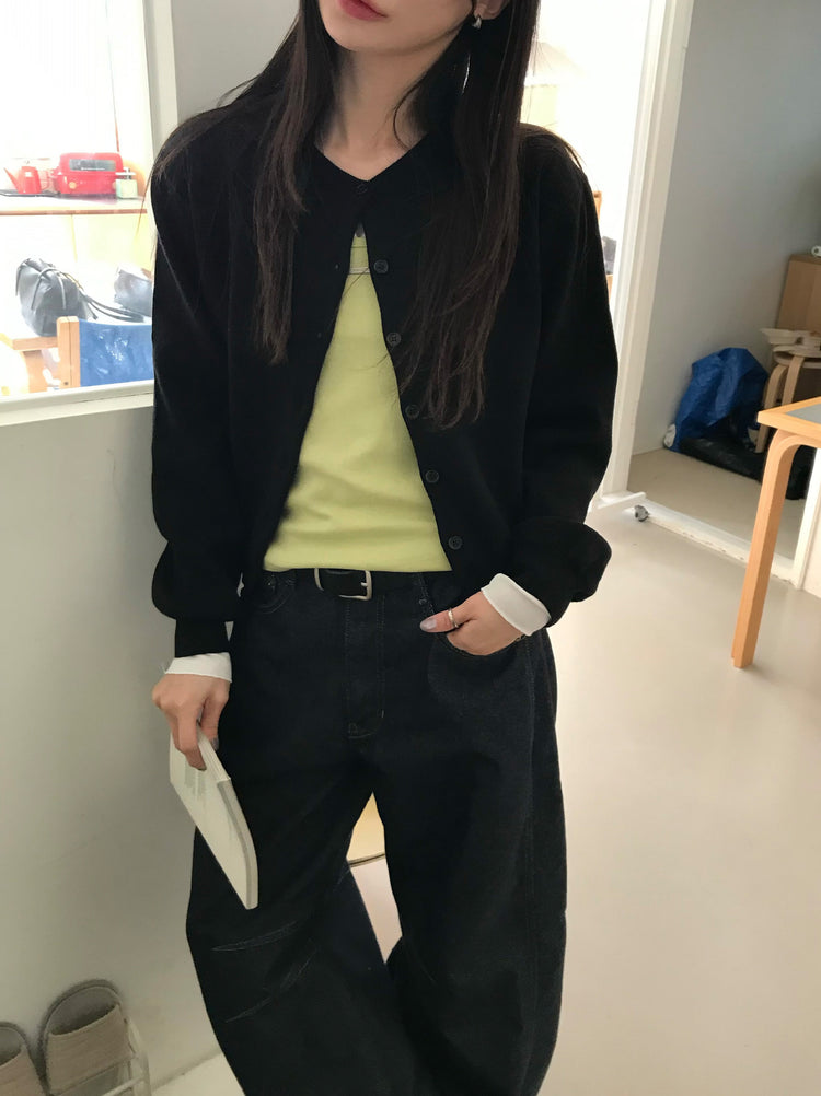美色經典排鈕針織外套