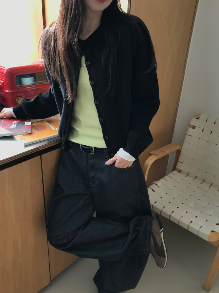 美色經典排鈕針織外套