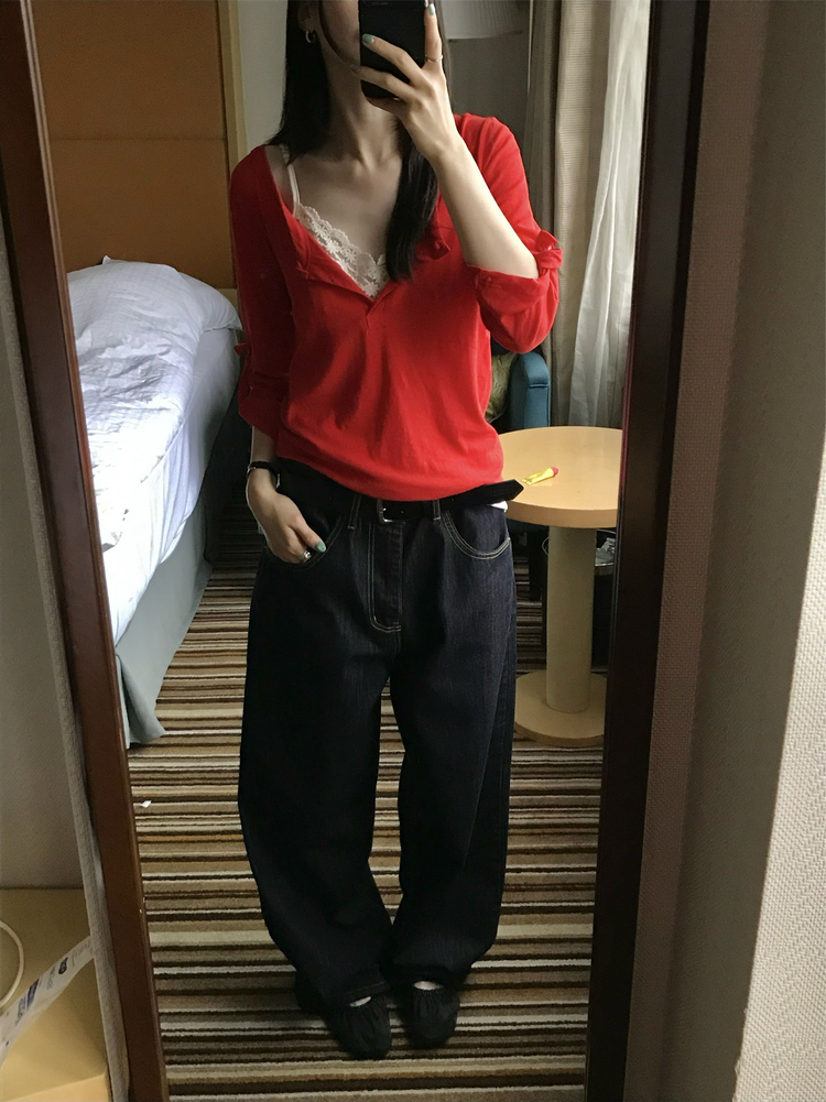 美色亨利領反折袖細節上衣
