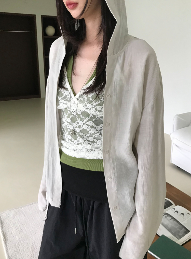 掛脖深V修腰上衣