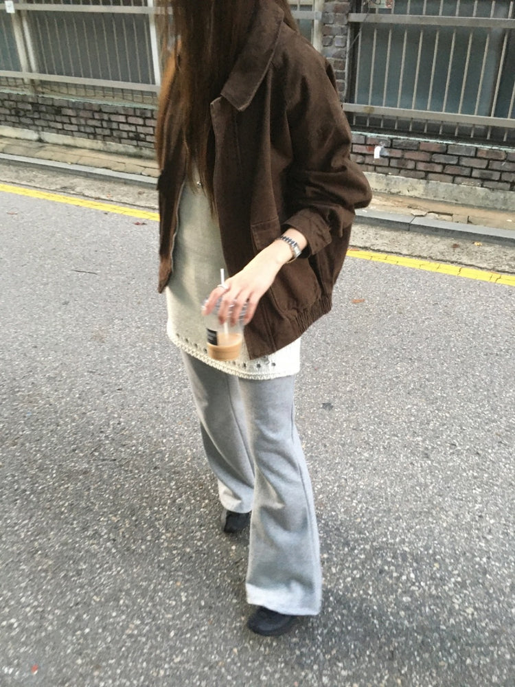 復古水洗感做舊外套