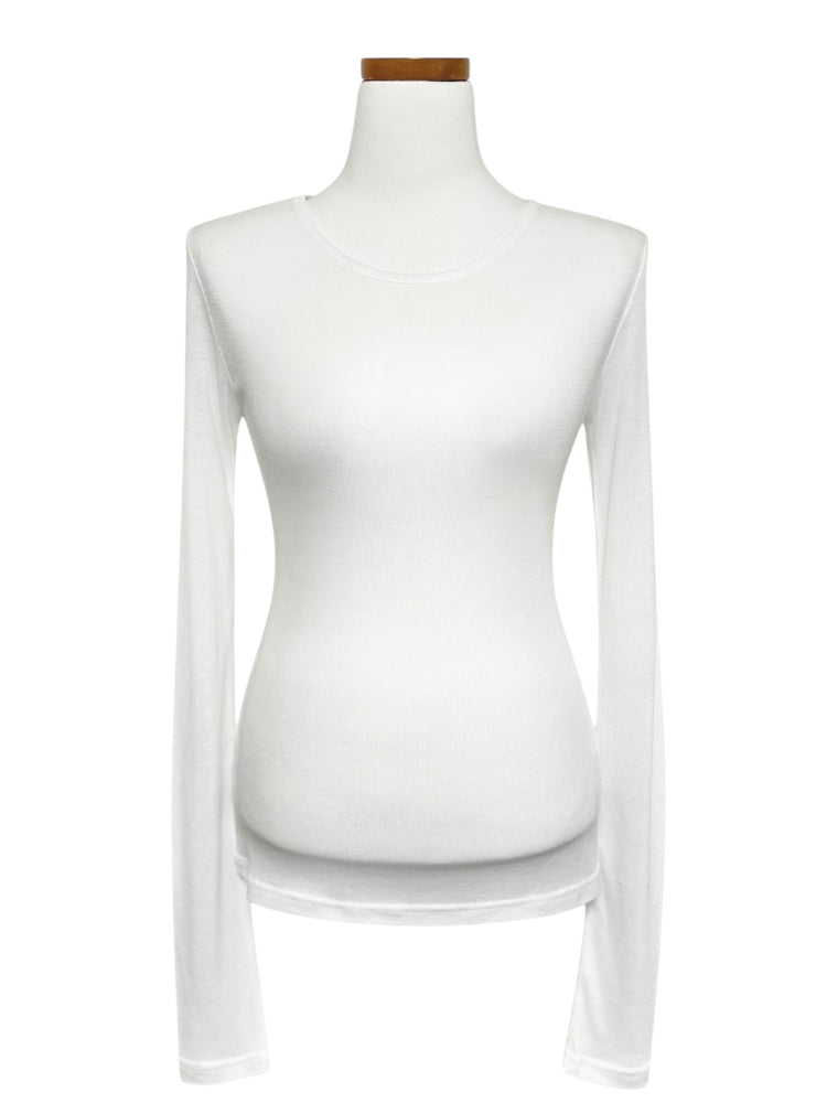 天絲微透基礎修身上衣