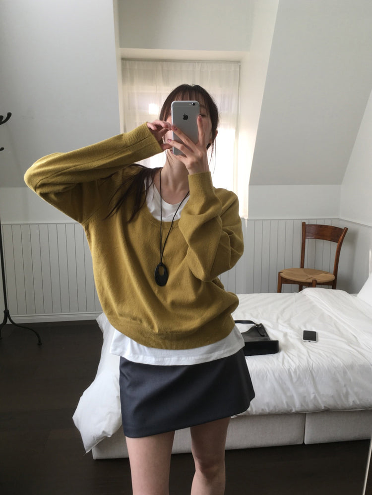 經典極簡低腰裙褲