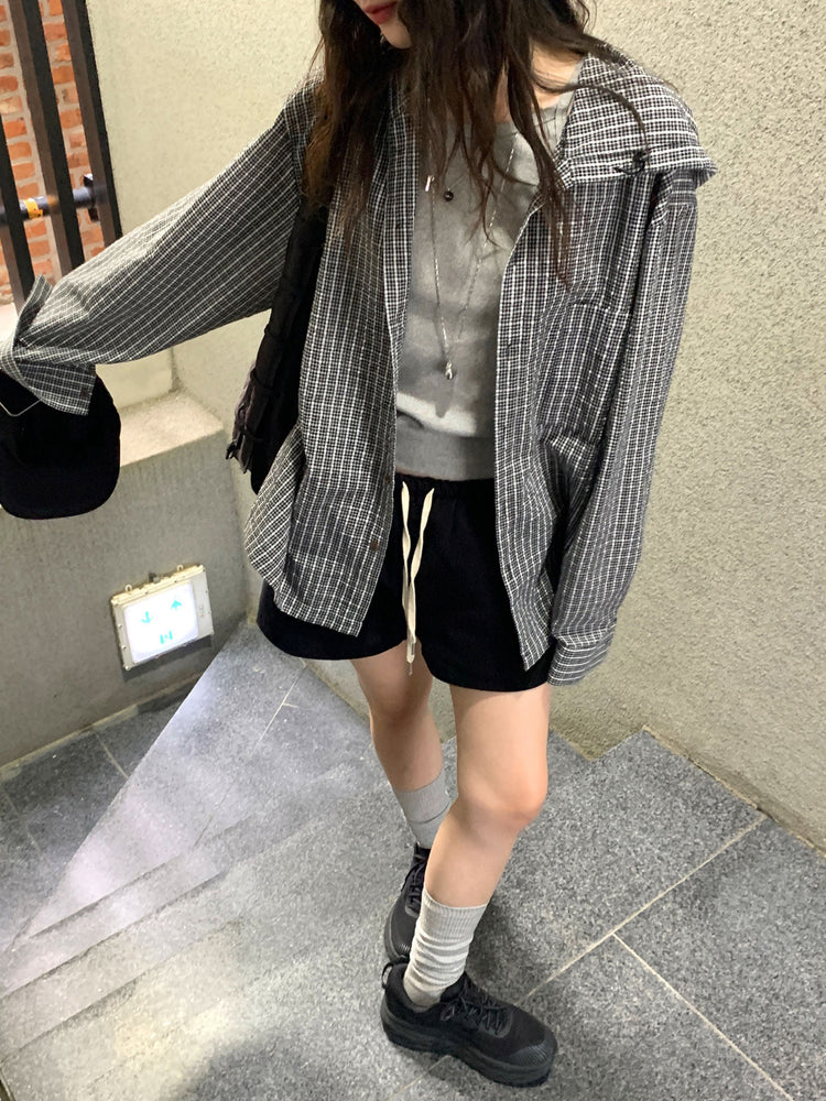 低腰標籤細節短褲