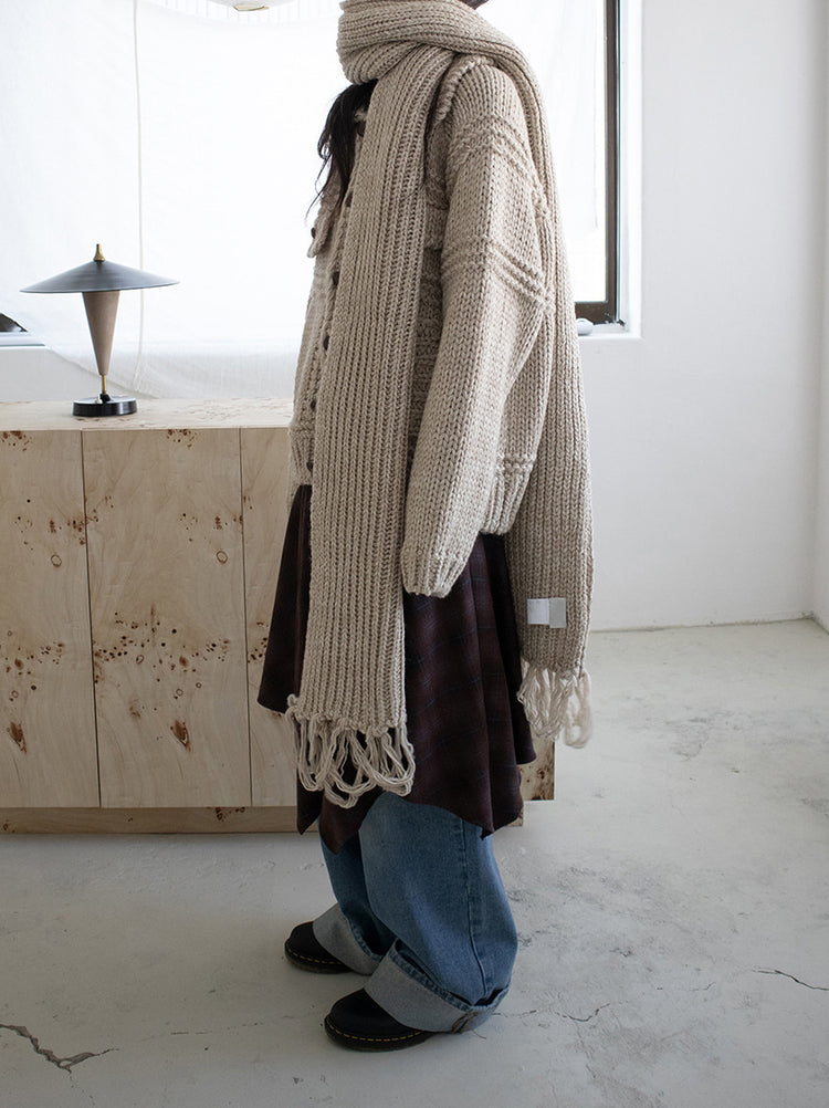 格紋不規則下擺半裙