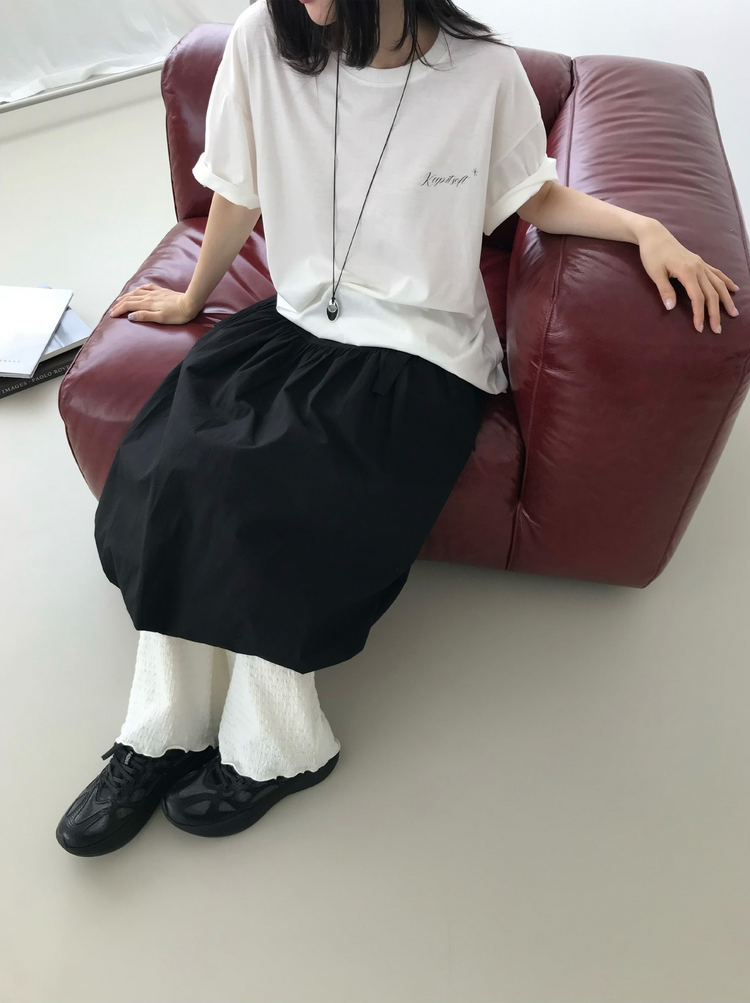 蛋糕圖案印花寬鬆t