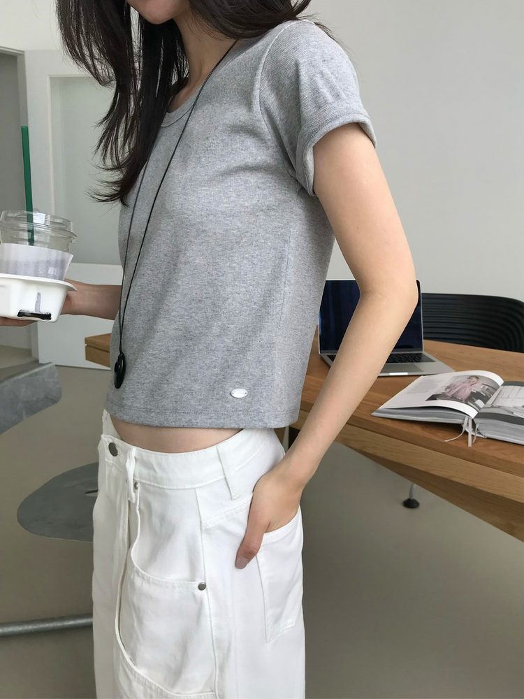 雙層口袋設計感細節六分褲