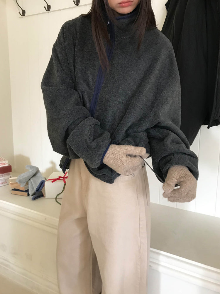 基礎美色內刷毛繭型褲