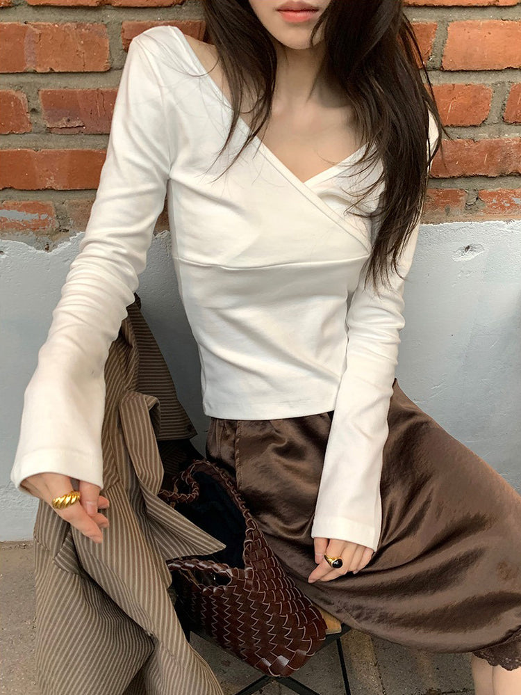 美色光澤蕾絲細節中裙