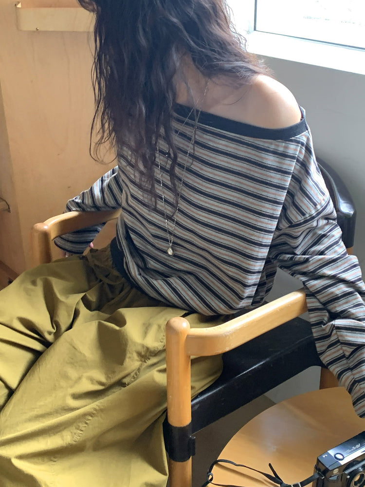 休閒雙壓褶寬鬆闊褲