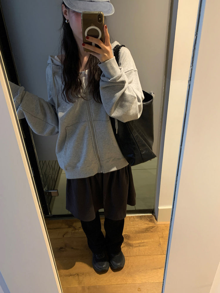 寬腰頭雙扣細節半裙