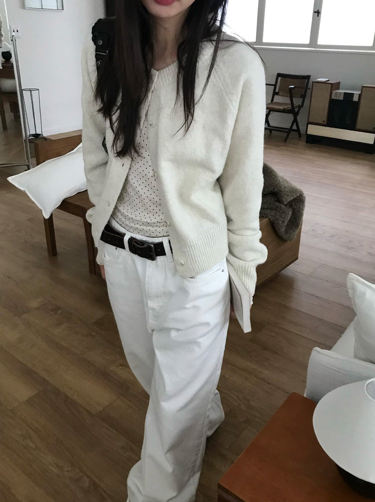 背口袋細節寬鬆直褲