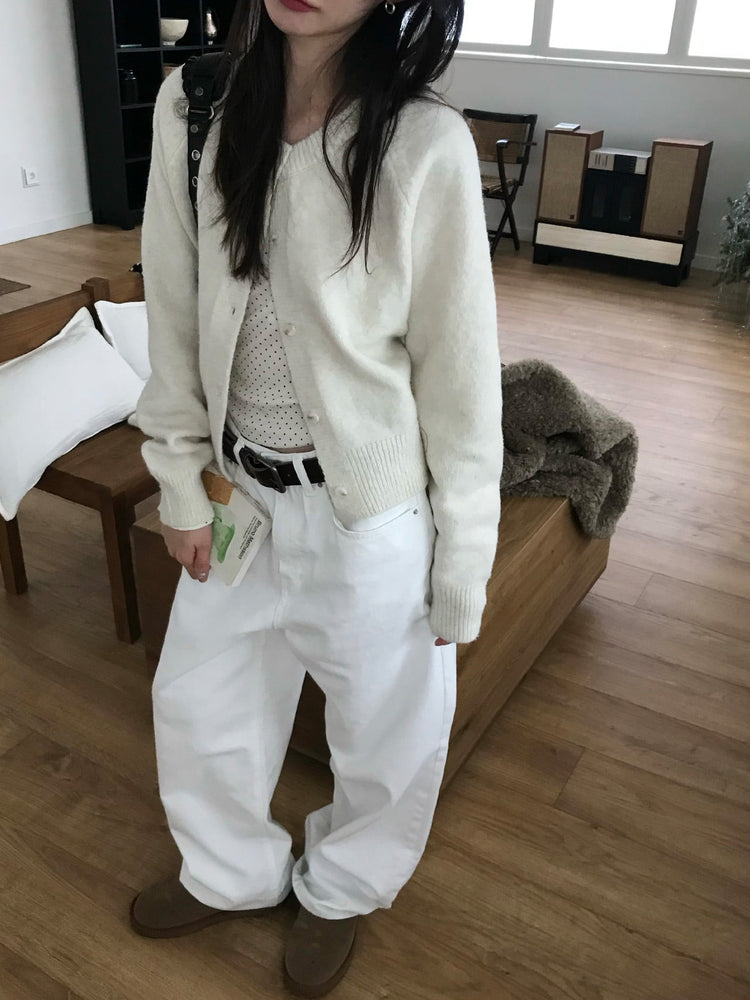 背口袋細節寬鬆直褲