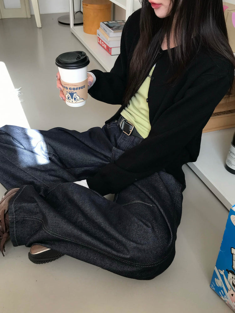 美色經典排鈕針織外套