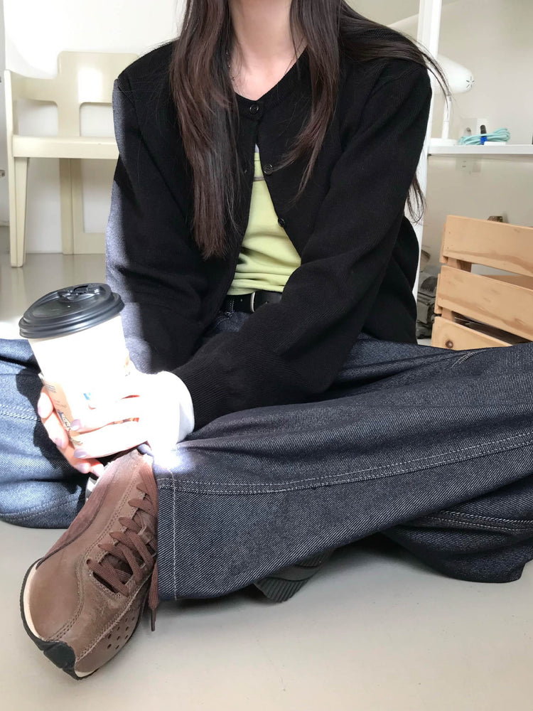 美色經典排鈕針織外套