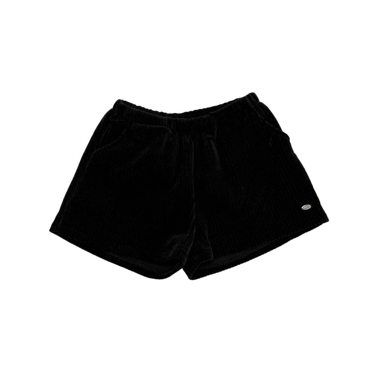 鐵扣細節燈芯絨短褲