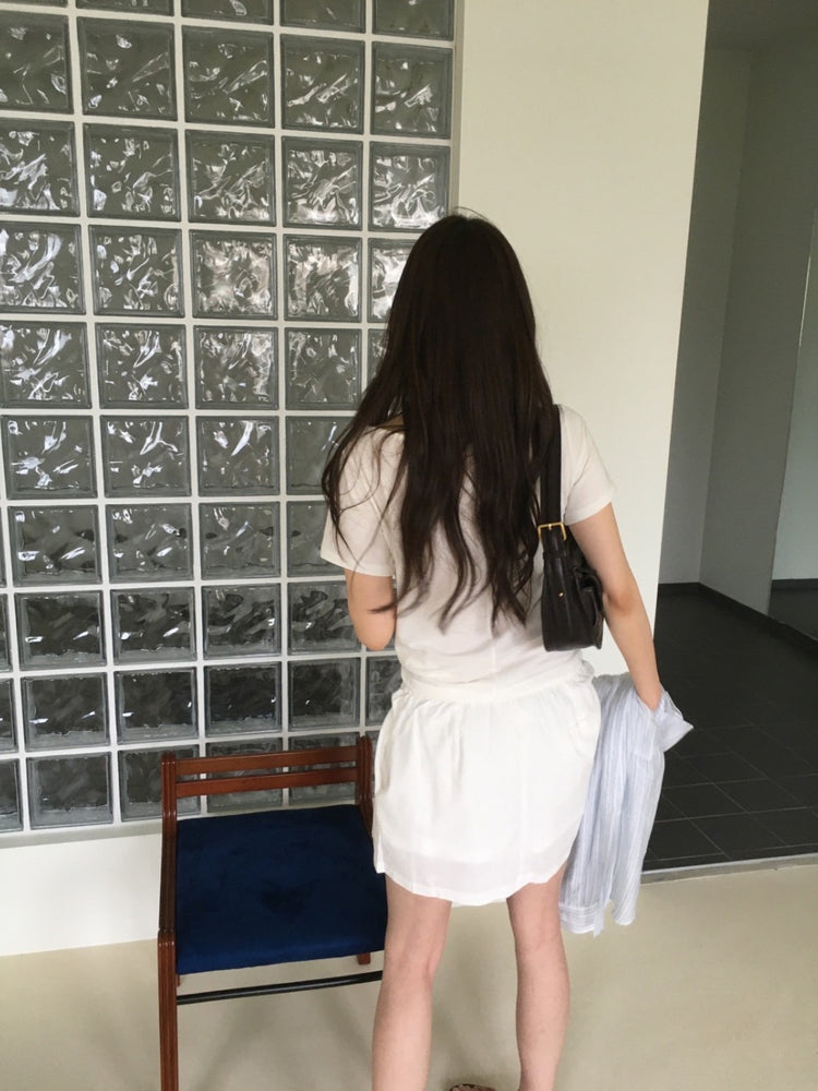 美色船領壓線細節上衣