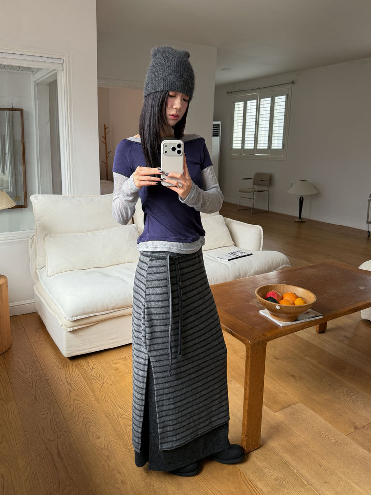 撞色層次感兩件式上衣