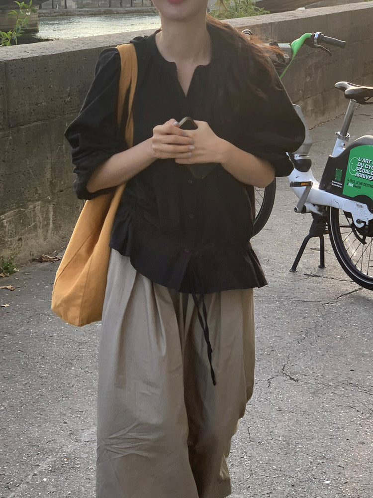 傘狀鬆緊腰百褶裙